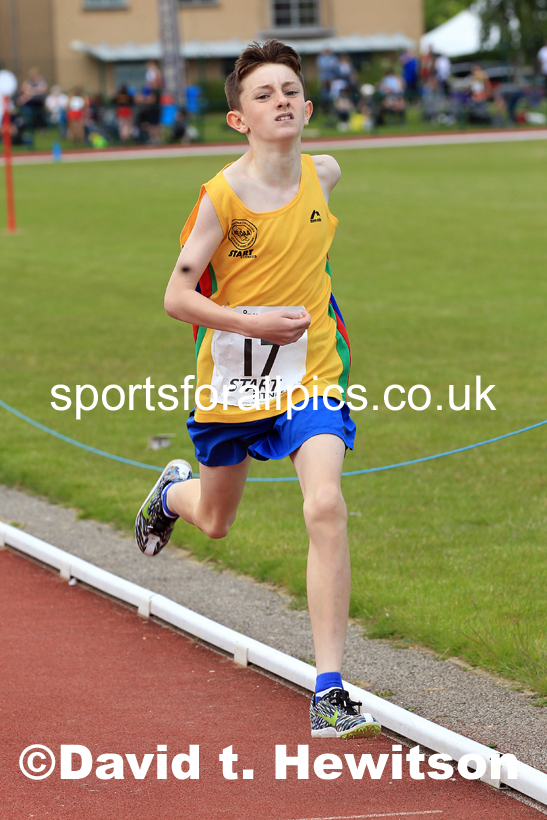 Boys Under-15s 800 metres, 2022 Northern Inter Counties U17s and U15s Track and Field, York, Thursday, June 2nd. Photo: David T. Hewitson/Sports for All Pics